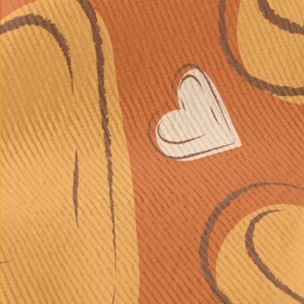 Line Art Love Heart Standard Corduroy