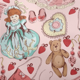 Princess Style Strawberry Dres Dobby