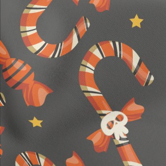 Skull Face Candy Cane Stretch Ponte
