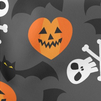 Pumpkin Face Bat Skull Stretch Ponte