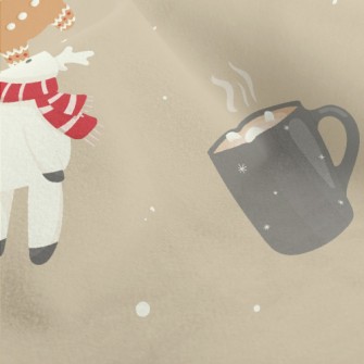 Gingerbread Man And Little Elk Micro Fleece