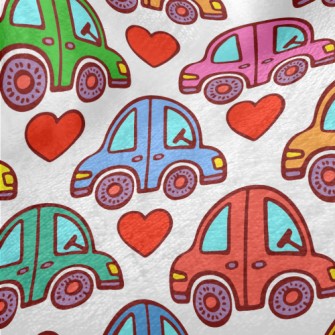 Colorful Love Car Minky