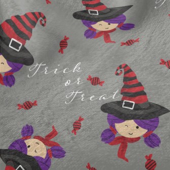 Girls Trick Or Treating Minky
