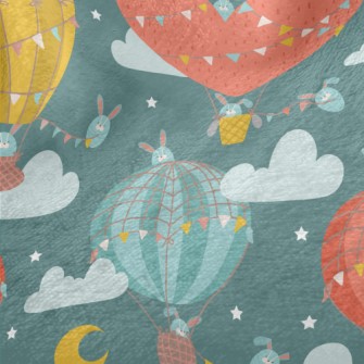 Huge Colorful Hot Air Balloon Minky