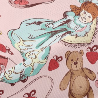 Princess Style Strawberry Dres Piqué