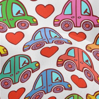 Colorful Love Car Lightweight Performance Linen