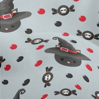 Black Cat In Witch Hat Lightweight Performance Linen