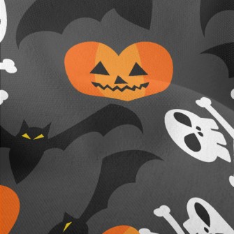 Pumpkin Face Bat Skull Lightweight Performance Linen