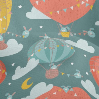 Huge Colorful Hot Air Balloon Lightweight Performance Linen