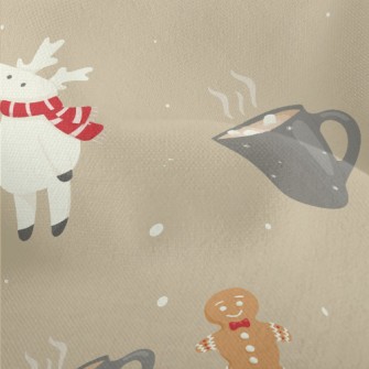 Gingerbread Man And Little Elk Lightweight Performance Linen