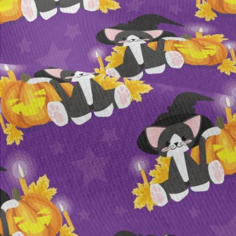 Witch Cat And Evil Pumpkin Modern Jersey