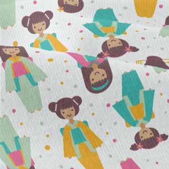 Japanese Kimono Girl Modern Jersey