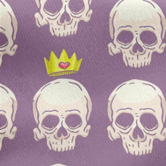 Crown Skull Jersey Backed Fleece