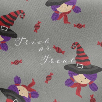 Girls Trick Or Treating Jersey Backed Fleece