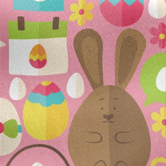 Easter Dinner Party Jersey Backed Fleece