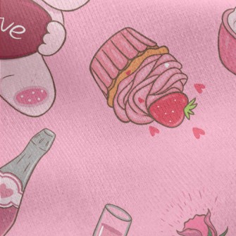 Valentine's Day Dessert Gi Jersey Backed Fleece