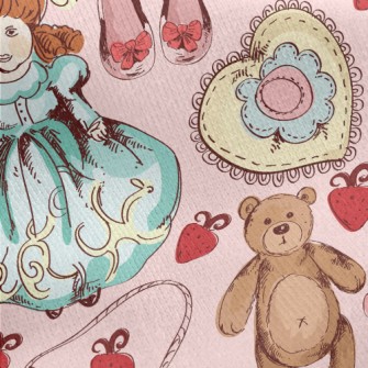 Princess Style Strawberry Dres Jersey Backed Fleece