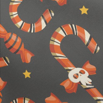Skull Face Candy Cane Pongee