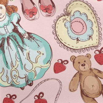 Princess Style Strawberry Dres Pongee