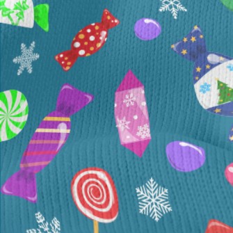Magic Christmas Stocking Candy Stretch Jersey