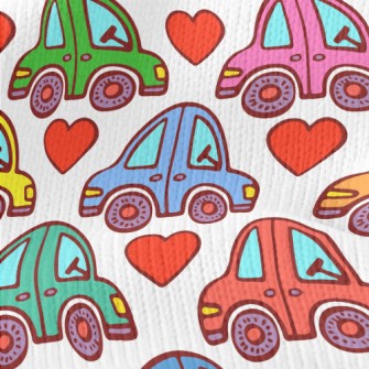 Colorful Love Car Stretch Jersey