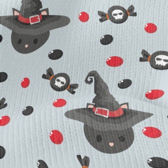 Black Cat In Witch Hat Stretch Jersey