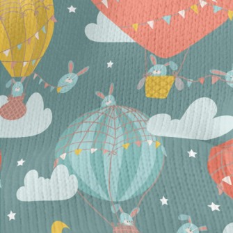 Huge Colorful Hot Air Balloon Stretch Jersey
