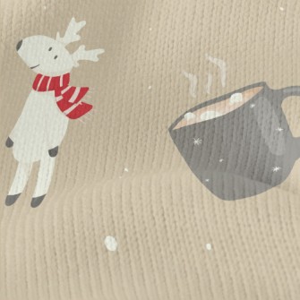 Gingerbread Man And Little Elk Stretch Jersey