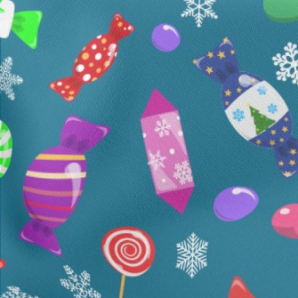 Magic Christmas Stocking Candy Lightweight Cotton Poplin