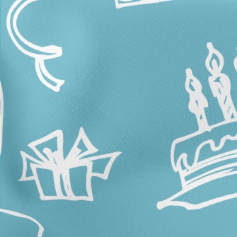 Lively Birthday Party Lightweight Cotton Poplin