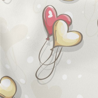 Love Balloon Rings Lightweight Cotton Poplin