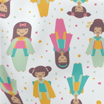 Japanese Kimono Girl Lightweight Cotton Poplin