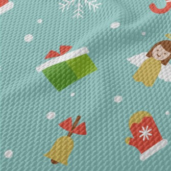 Christmas Tree Angel Birdseye Piqué