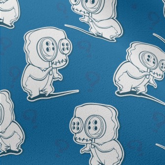 Scary Button Monster Chiffon