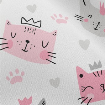 Cute Cat With Closed Eyes Chiffon