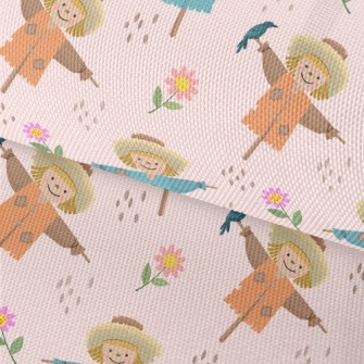 Cute Scarecrow With Hat Waterproof Oxford