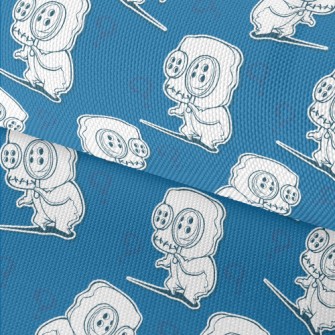 Scary Button Monster Waterproof Oxford