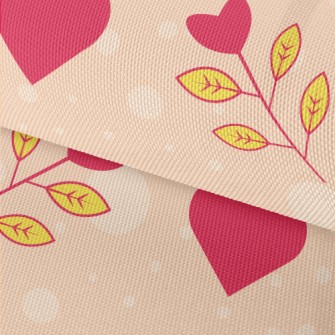 Heart Shaped Small Flowers Waterproof Oxford
