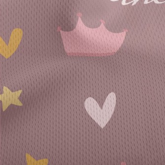 Little Princess Crown Athletic Mesh Flat Back