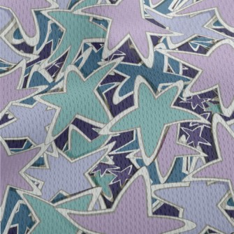 Stacking Stars Athletic Mesh Flat Back