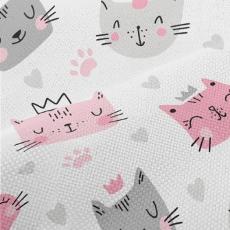 Cute Cat With Closed Eyes Performance Linen