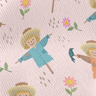 Cute Scarecrow With Hat Standard Corduroy