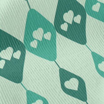 Heart Shaped Hanging Curtain Standard Corduroy