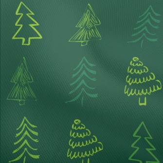 Crayon Outline Christmas Tree Dobby