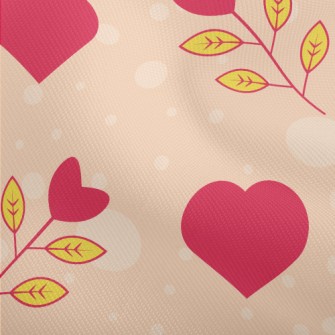 Heart Shaped Small Flowers Dobby