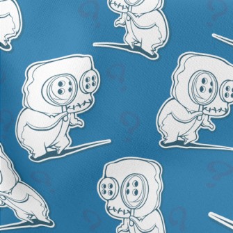 Scary Button Monster Stretch Ponte