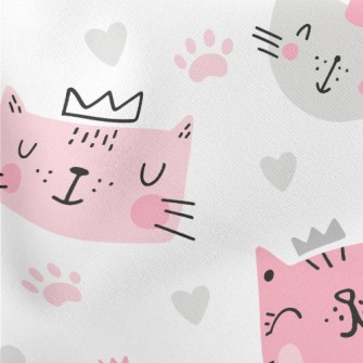 Cute Cat With Closed Eyes Stretch Ponte
