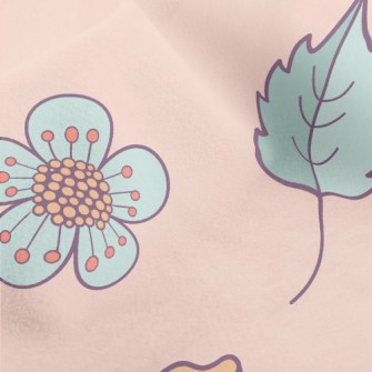 Pretty Chrysanthemum Flowers A Micro Fleece