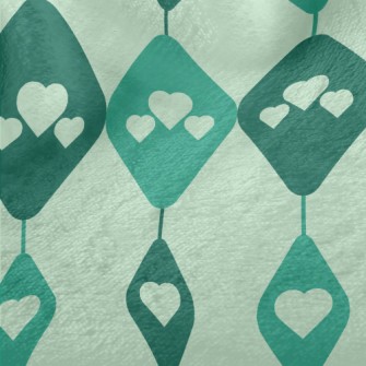 Heart Shaped Hanging Curtain Minky