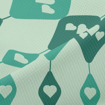 Heart Shaped Hanging Curtain Piqué